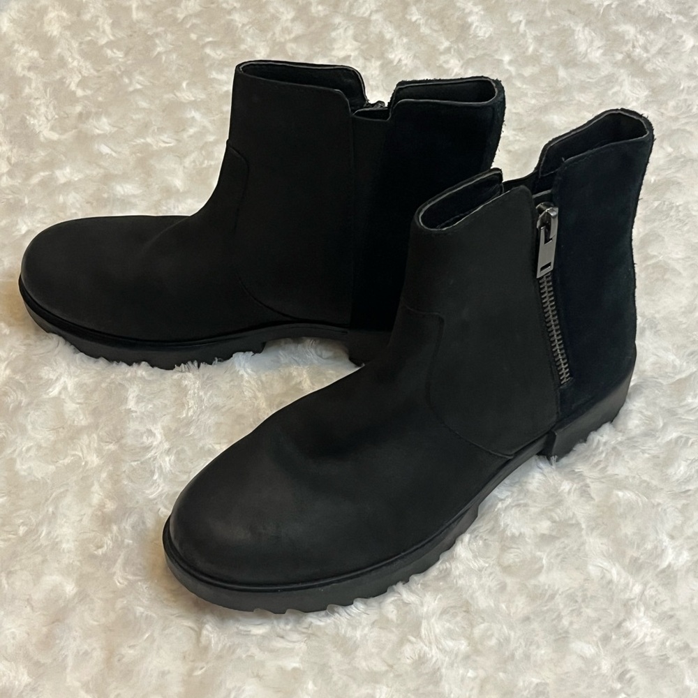 Sorel Women's Emelie II Black Boots Size 7 - Picture 3 of 11